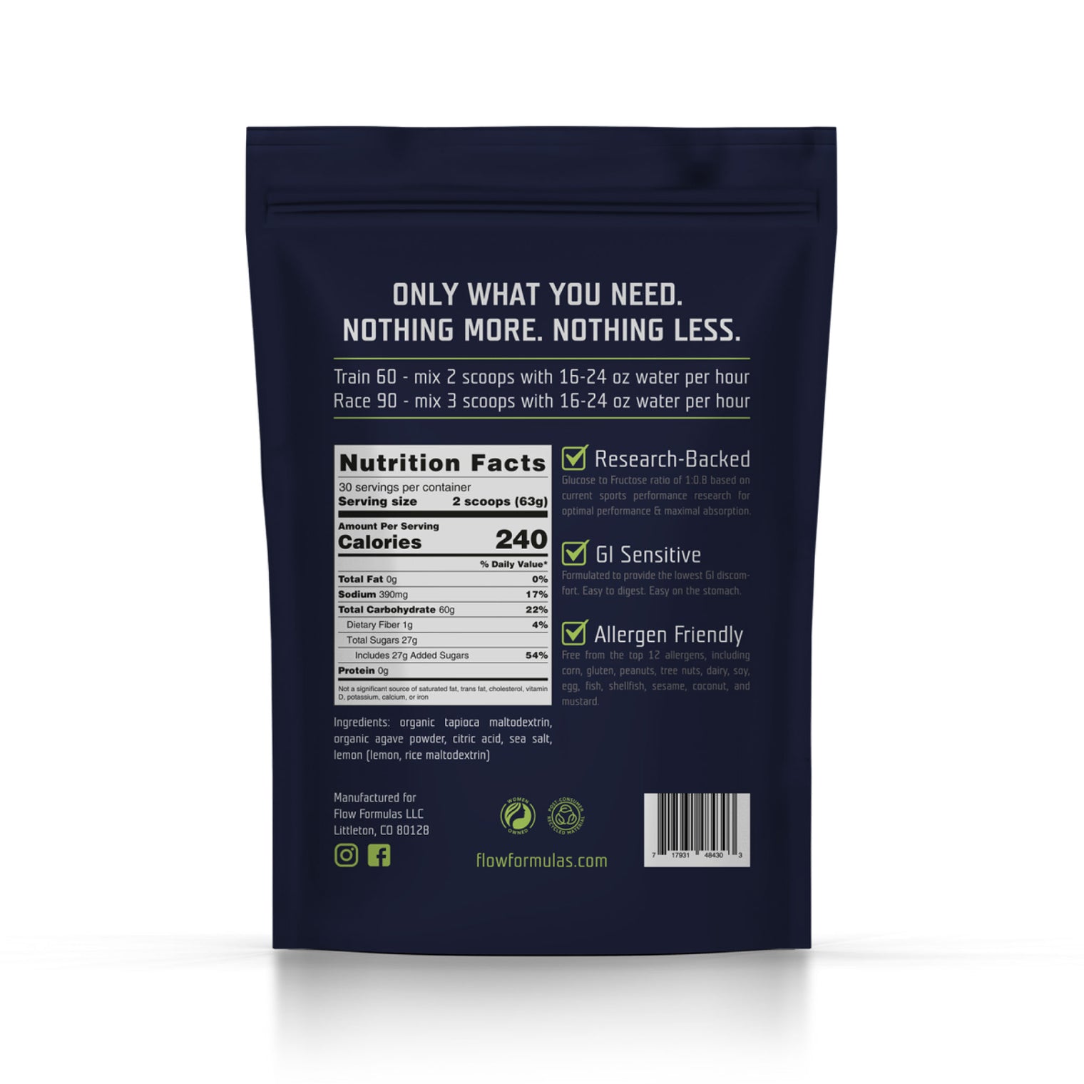 Endurance Drink Mix No Scoop - 30 Serving Bulk Bag