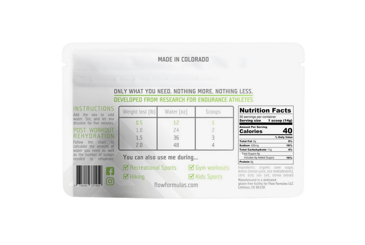 Electrolyte Replacement Mix