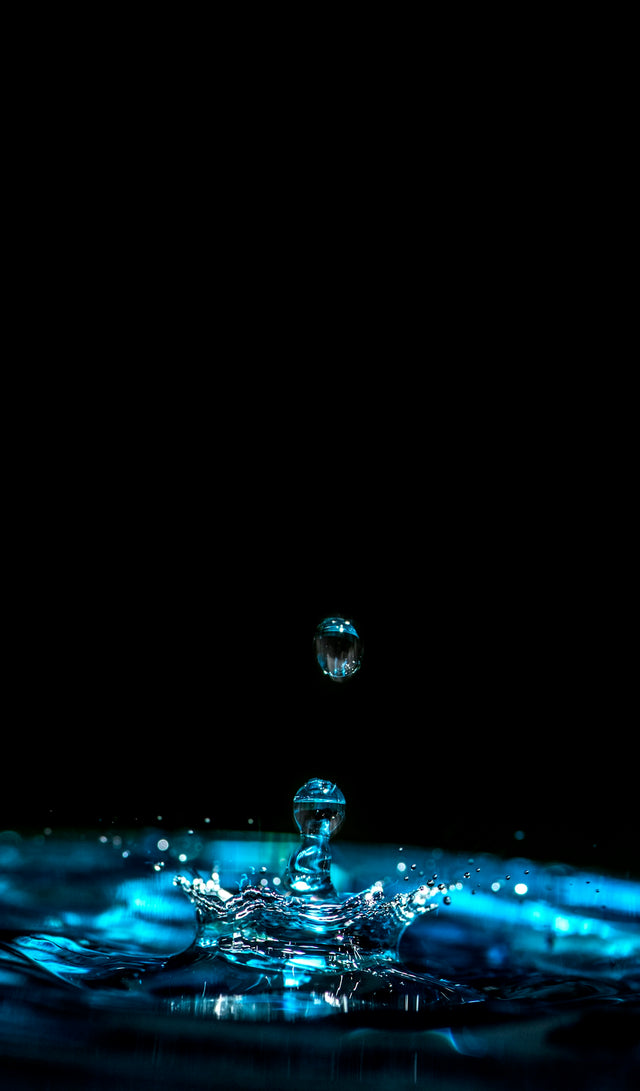 close-up photography of droplets