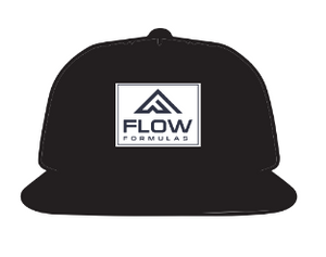 Black Flat Brim Flow Hat