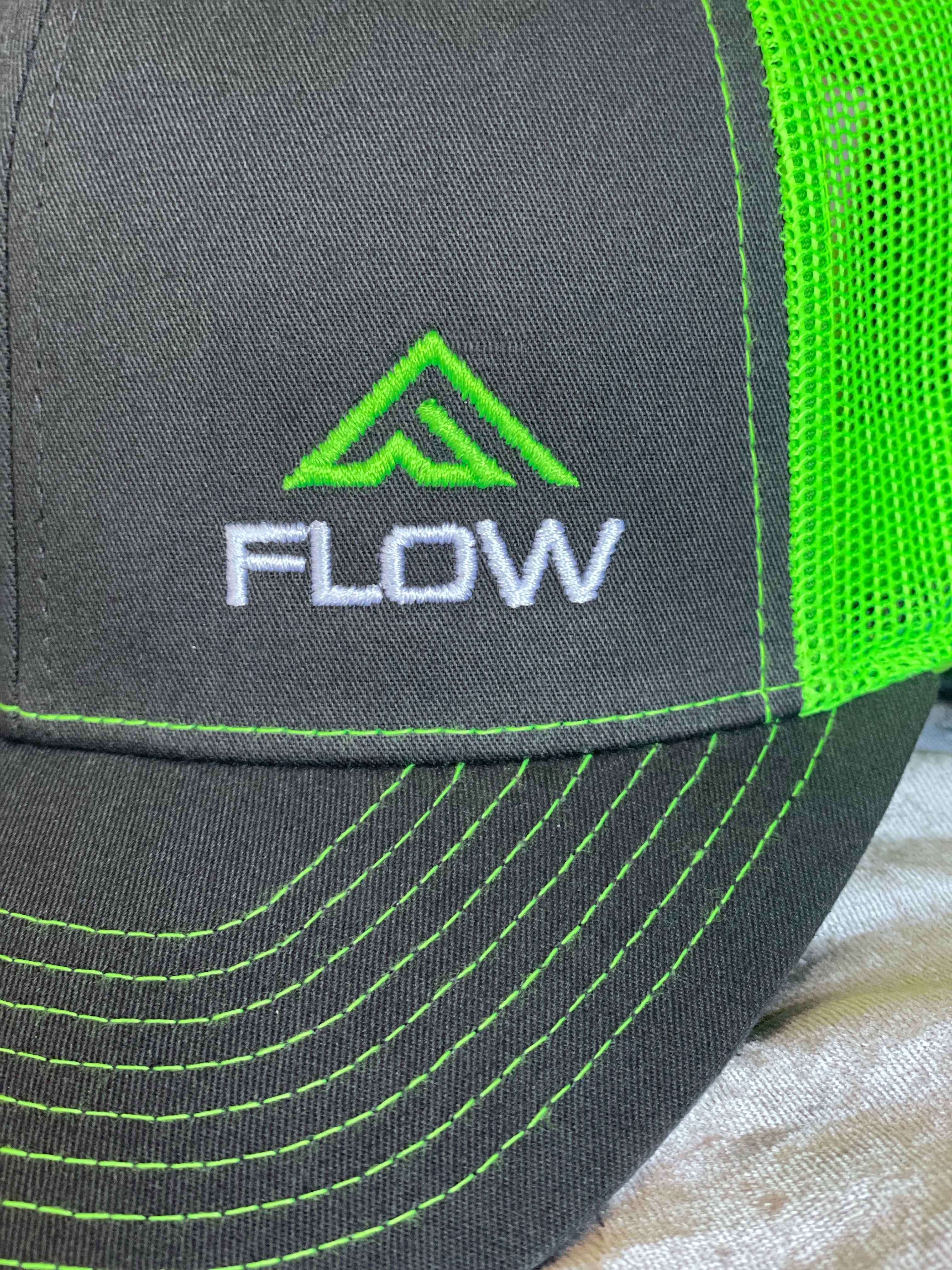Flow Formulas Neon Green Trucker Hat